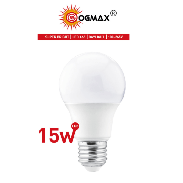 OGMAX LED Lamp 110-240V 15W E27 Daylight