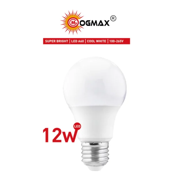 OGMAX LED Lamp 110-240V 12W E27 Daylight