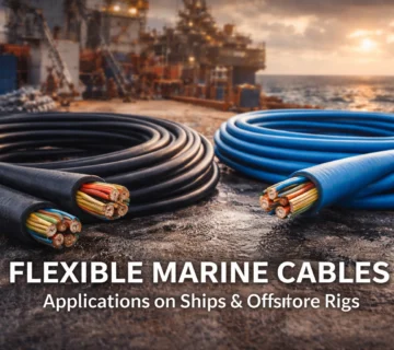 Flexible marine cables used on ships and offshore rigs in harsh environments