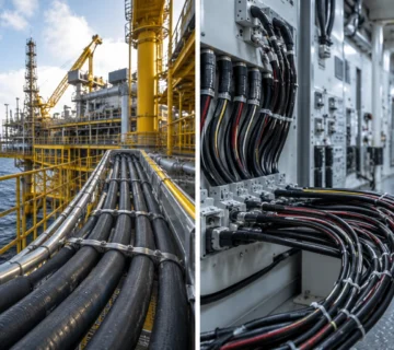 Comparison of RFOU and BFOU offshore cables used in marine and offshore environments